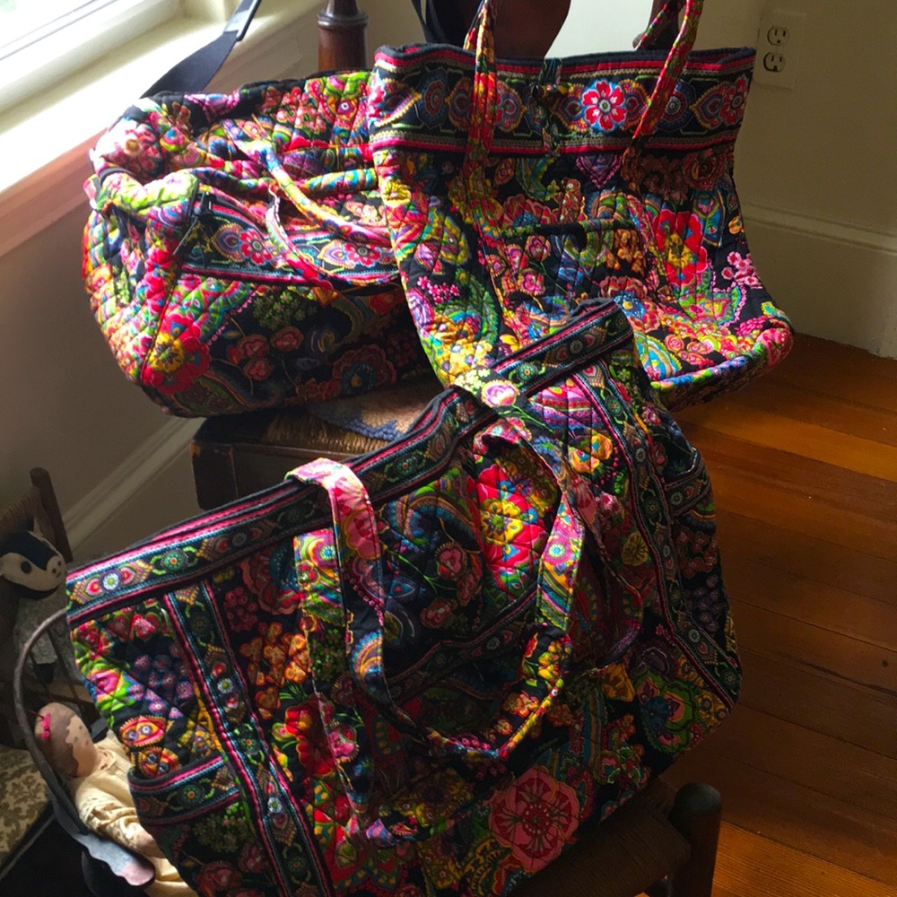 Three piece Vera Bradley Travel Set